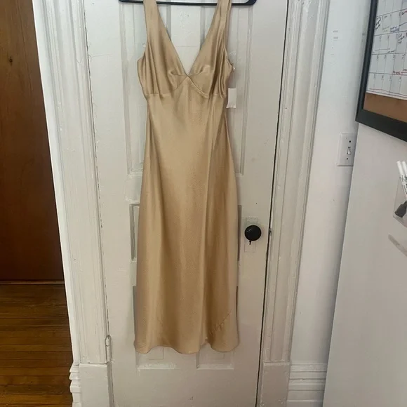 banana republic silk midi dress Silk Midi Dress